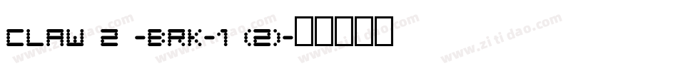 CLAW 2 -BRK-1 (2)字体转换